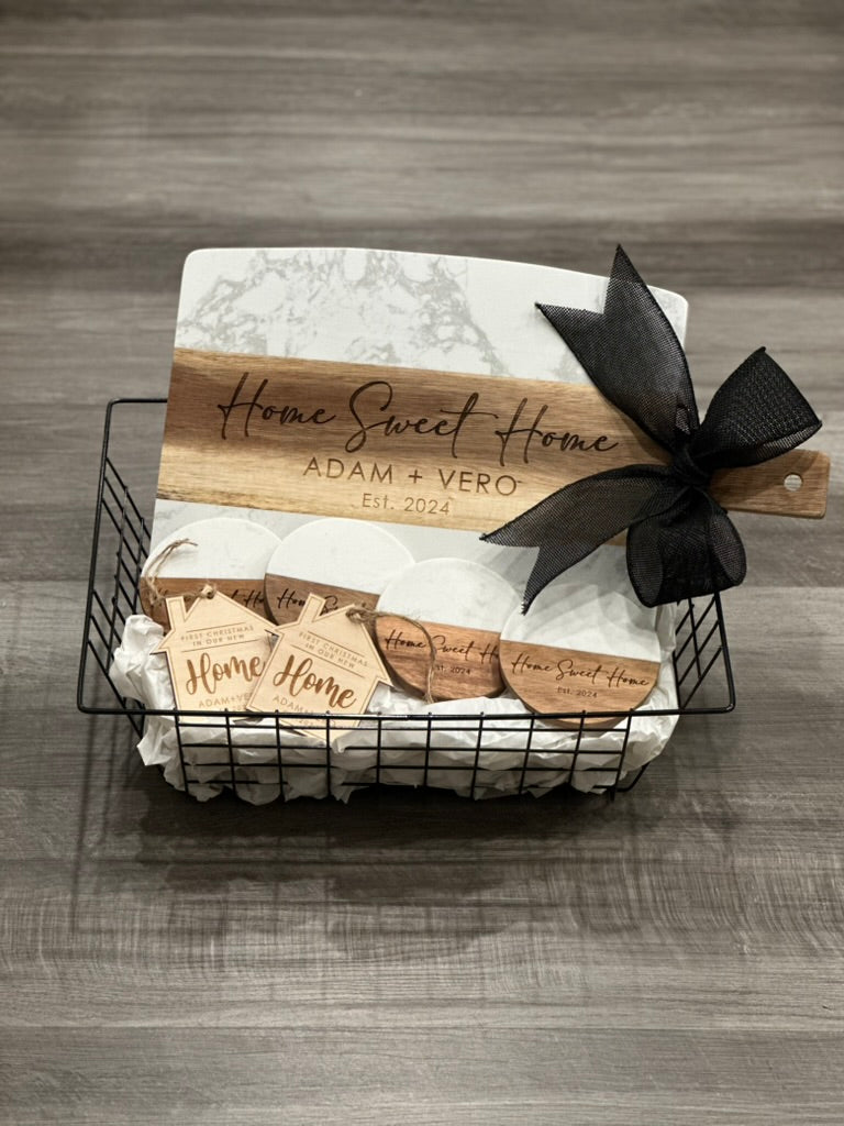 Custom Engraved Gift Basket