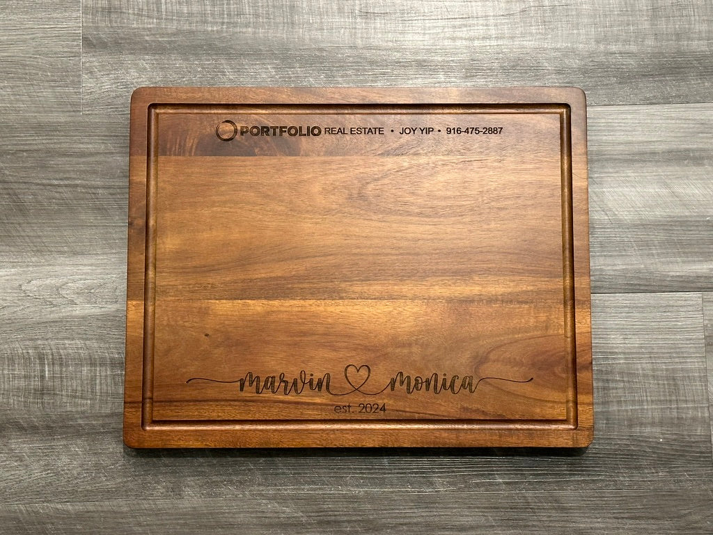 Engraved Acacia Cutting Board