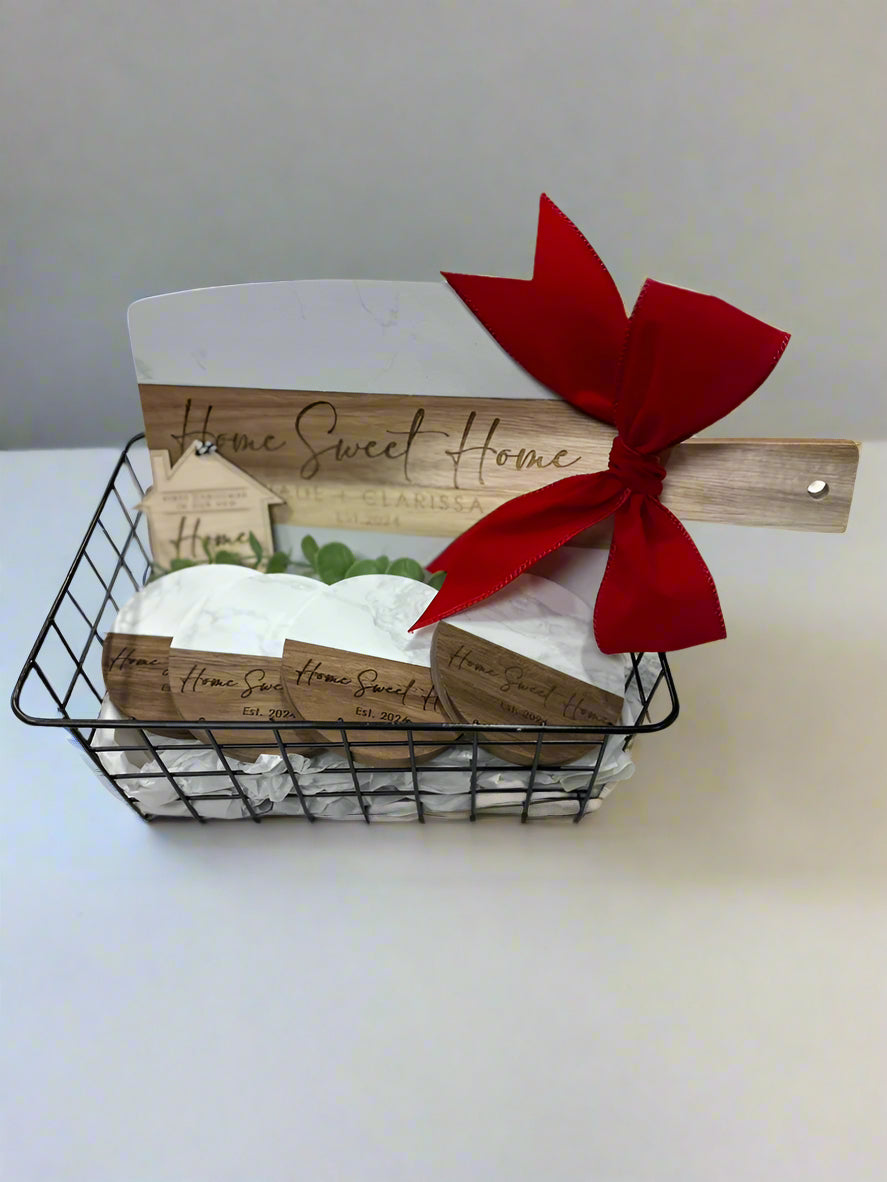 Custom Engraved Gift Basket