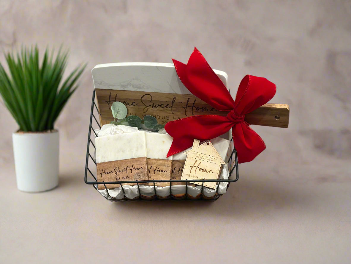 Custom Engraved Gift Basket