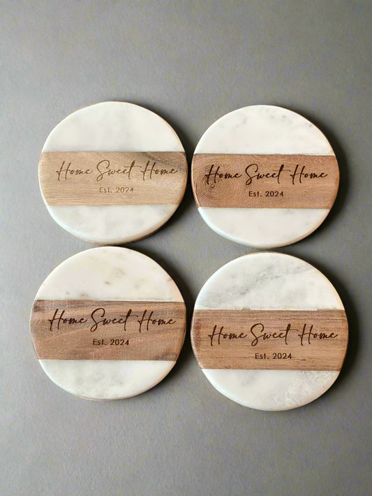 Engraved Coasters (set of 4)