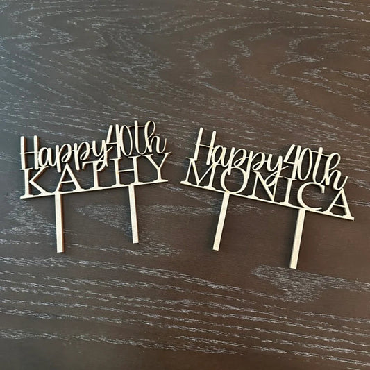 Laser Cut Cake Topper