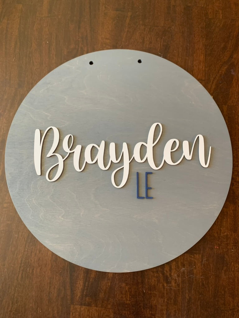 Personalize Door Sign