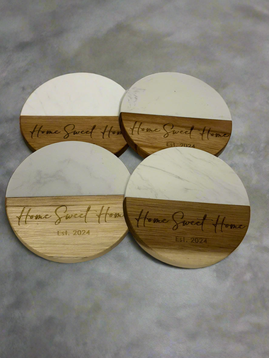 Engraved Coasters (set of 4)